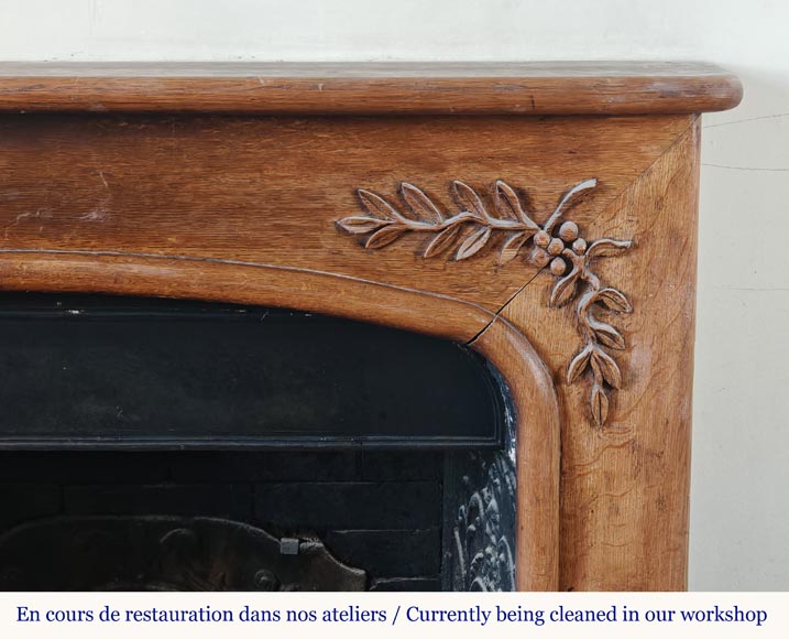 Cheminée en bois de style Napoléon III Cheminée en bois de style Napoléon III-6