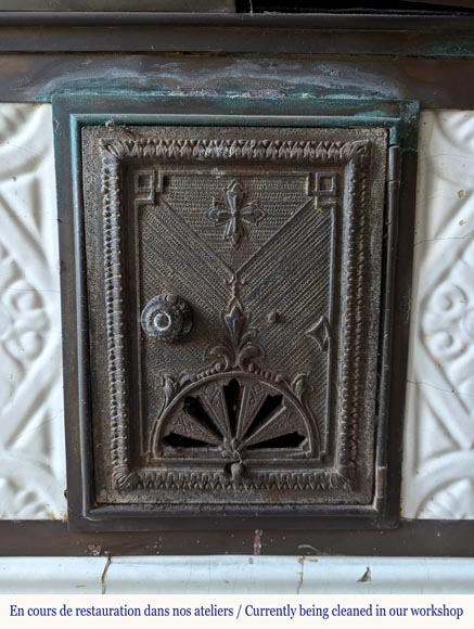 Poêle en Faïence d'époque prussienne, 1840 Poêle en Faïence d'époque prussienne, 1840-6