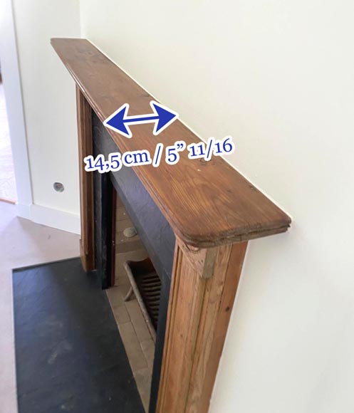 Cheminée de style Louis XVI en bois de sapin et ardoise Cheminée de style Louis XVI en bois de sapin et ardoise-6