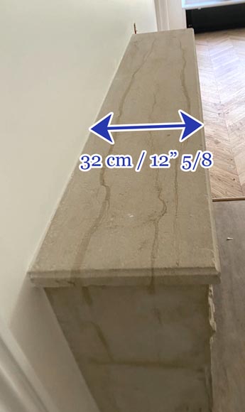 Cheminée d’époque Louis XVI en pierre sculptée Cheminée d’époque Louis XVI en pierre sculptée-6