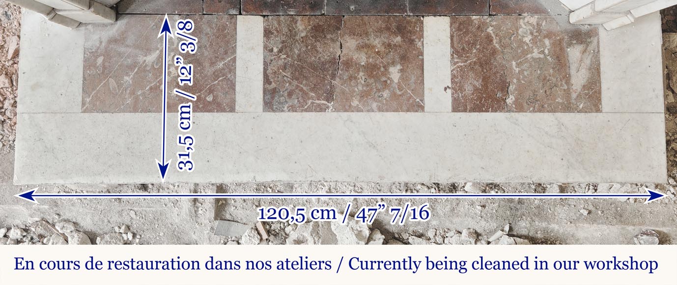 Cheminée de style Louis XV modèle Pompadour en marbre de Carrare Cheminée de style Louis XV modèle Pompadour en marbre de Carrare-8