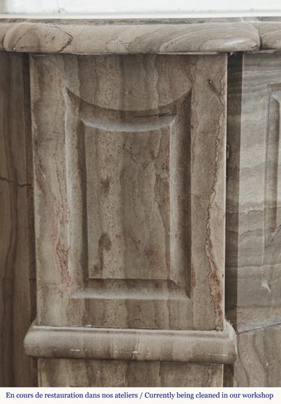 Cheminée de style Louis XV modèle Pompadour, en marbre Lunel Cheminée de style Louis XV modèle Pompadour, en marbre Lunel-3