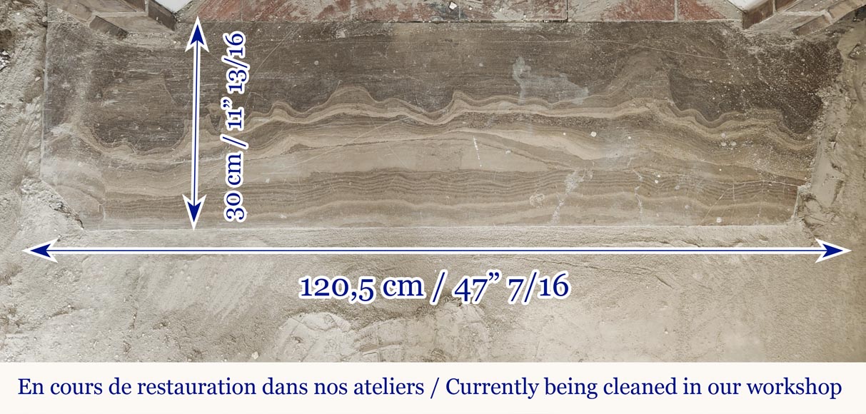 Cheminée de style Louis XV modèle Pompadour, en marbre Lunel Cheminée de style Louis XV modèle Pompadour, en marbre Lunel-7