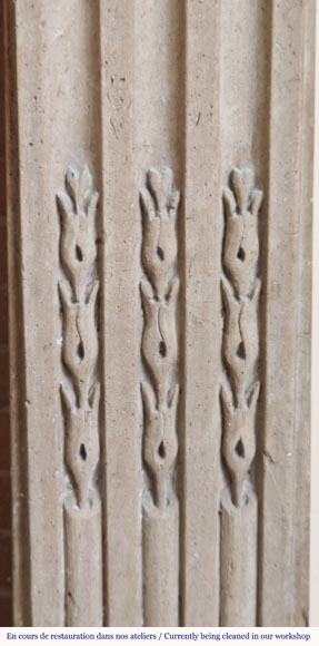 Cheminée Louis XVI d'époque en pierre Cheminée Louis XVI d'époque en pierre-8