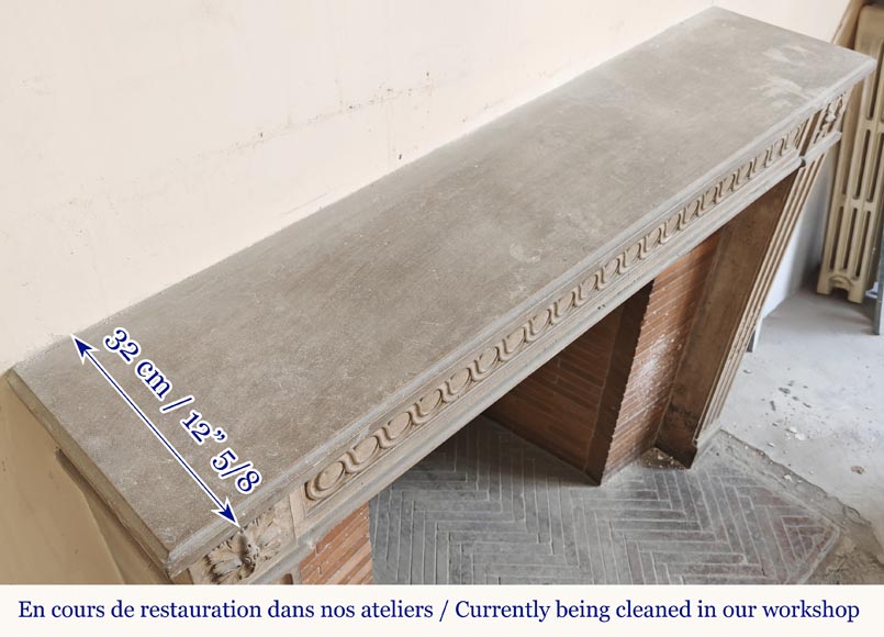 Cheminée Louis XVI d'époque en pierre Cheminée Louis XVI d'époque en pierre-10