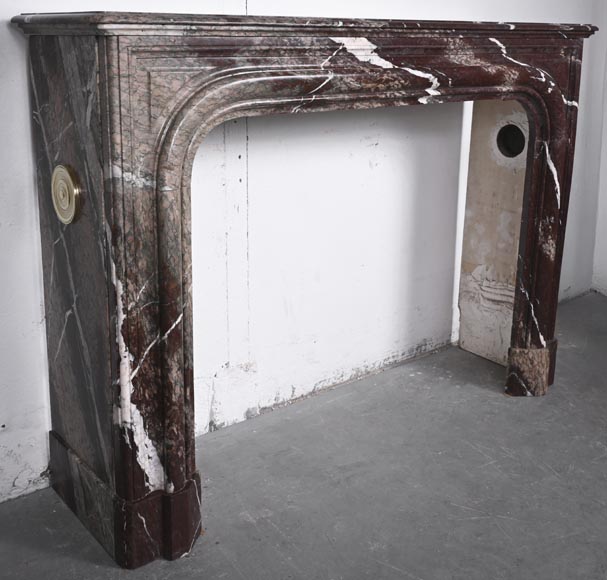 Cheminée de style Louis XIV en marbre Campan Rubané Cheminée de style Louis XIV en marbre Campan Rubané-2