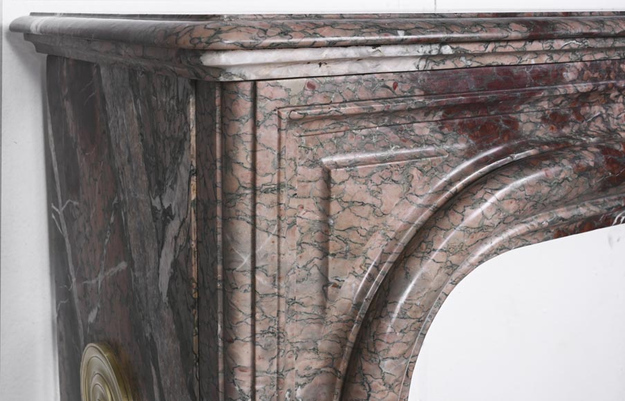 Cheminée de style Louis XIV en marbre Campan Rubané Cheminée de style Louis XIV en marbre Campan Rubané-3