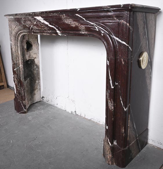 Cheminée de style Louis XIV en marbre Campan Rubané Cheminée de style Louis XIV en marbre Campan Rubané-5