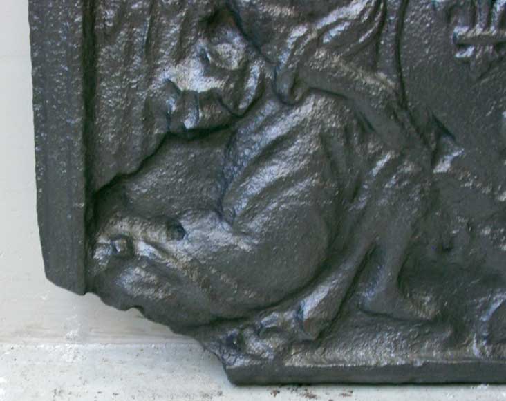 Plaque de cheminée datée de 1690 Plaque de cheminée datée de 1690-4