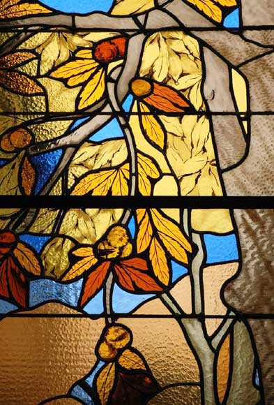 Vitrail de Thomas de 1915, représentant Diane Chasseresse Vitrail de Thomas de 1915, représentant Diane Chasseresse-1