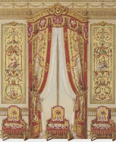 Carton pour deux panneaux d'entre-fenêtre en tapisserie Carton pour deux panneaux d'entre-fenêtre en tapisserie-1