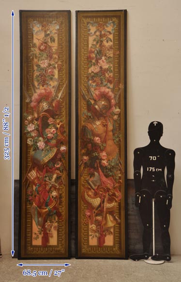 Carton pour deux panneaux d'entre-fenêtre en tapisserie Carton pour deux panneaux d'entre-fenêtre en tapisserie-14