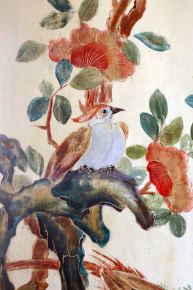 Ensemble complet de boiseries avec décors en laque de Coromandel Ensemble complet de boiseries avec décors en laque de Coromandel-2