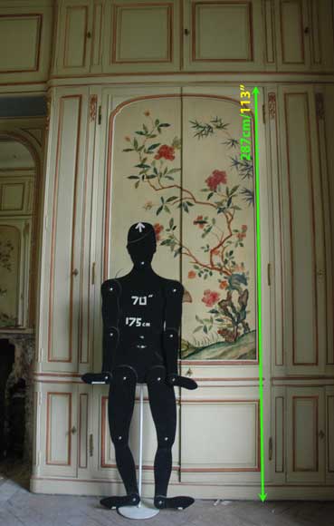 Ensemble complet de boiseries avec décors en laque de Coromandel Ensemble complet de boiseries avec décors en laque de Coromandel-36