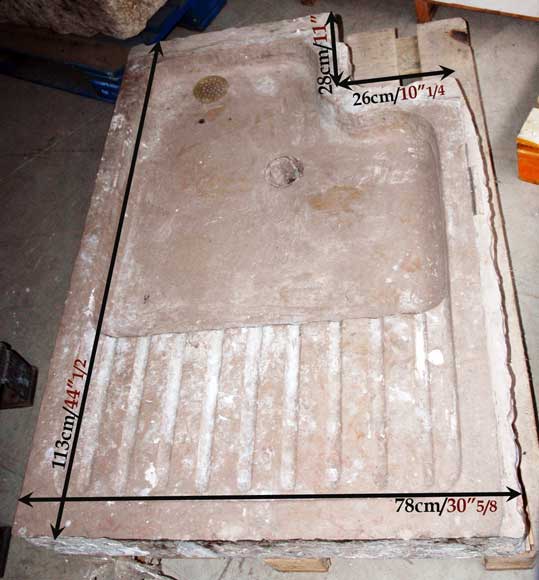 Evier en pierre marbrière   Evier en pierre marbrière  -2