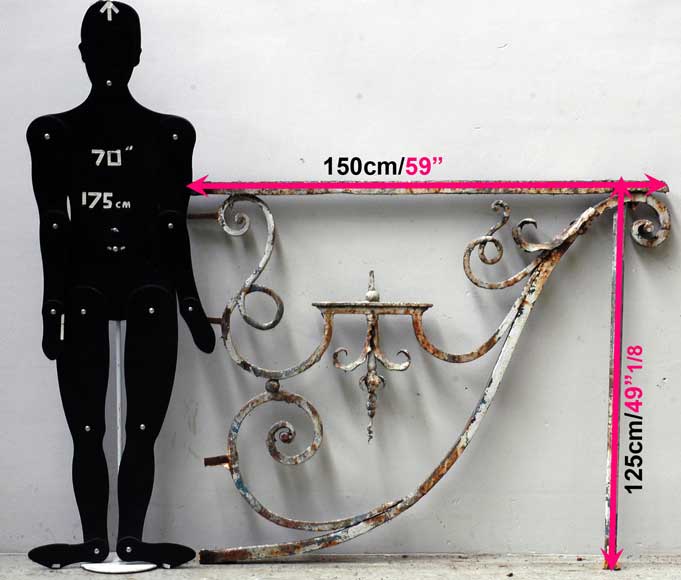 Potence en fer forgé d'époque Louis XIV Potence en fer forgé d'époque Louis XIV-4