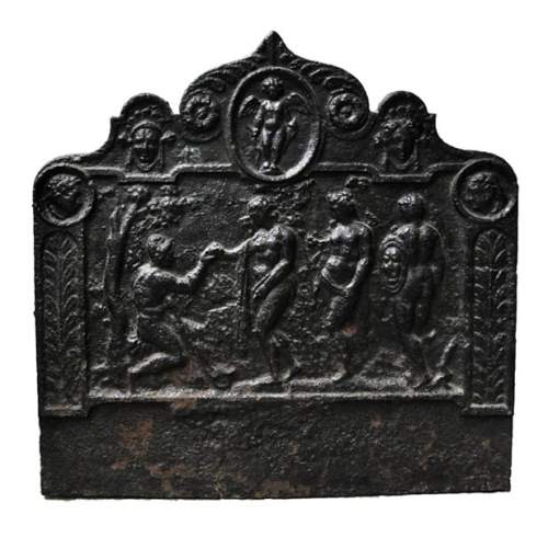Plaque de cheminée du XVIè siècle au Jugement de Pâris