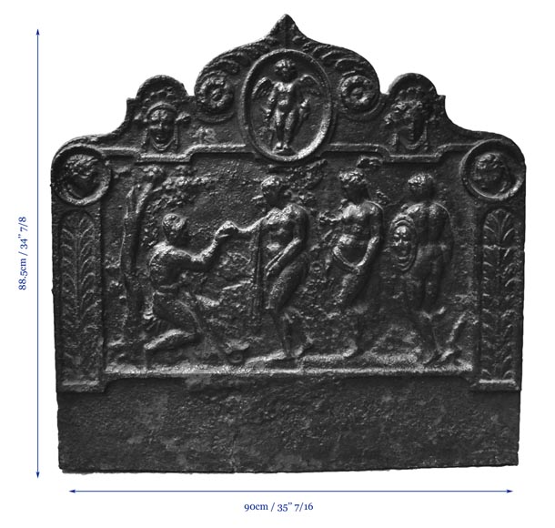 Plaque de cheminée du XVIè siècle au Jugement de Pâris Plaque de cheminée du XVIè siècle au Jugement de Pâris-8