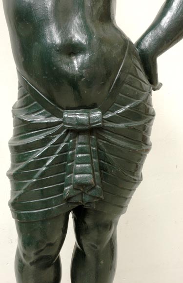 Torchère en fonte à la jeune fille égyptienne Torchère en fonte à la jeune fille égyptienne-4