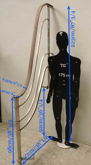 Rampe d'escalier de Raymond Subes, 1960 Rampe d'escalier de Raymond Subes, 1960-5