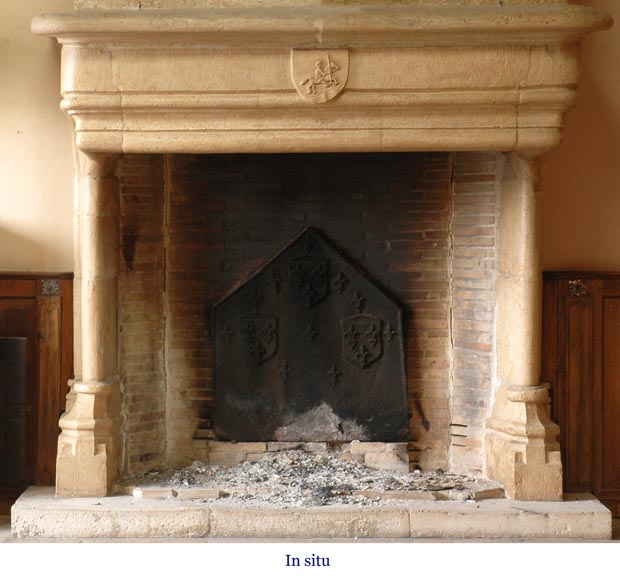 Plaque de cheminée gothique Plaque de cheminée gothique-1