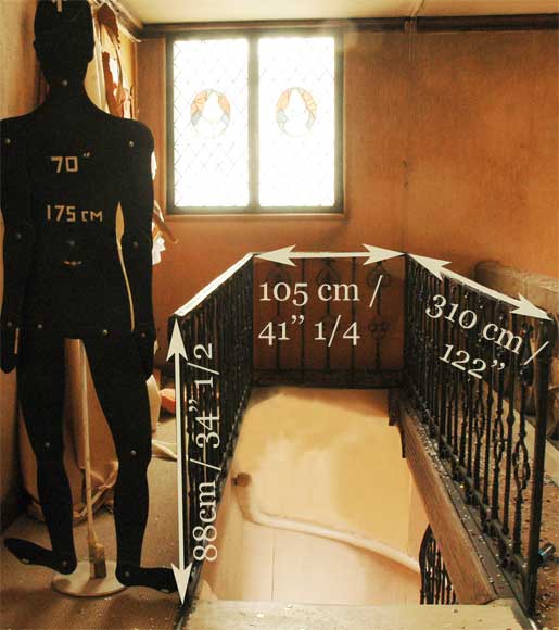 Rambarde en fer de style gothique Rambarde en fer de style gothique-6