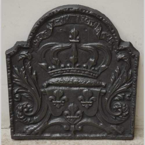 Plaque de cheminée aux armes de France