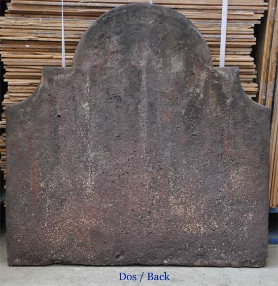 Plaque de cheminée ancienne armoriée Plaque de cheminée ancienne armoriée-5