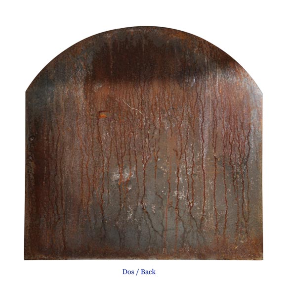 Plaque de cheminée à décor de coqs et de lions Plaque de cheminée à décor de coqs et de lions-6