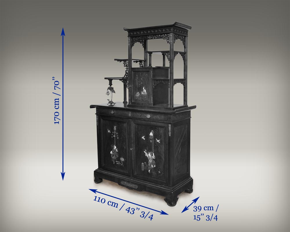 VIARDOT Gabriel, Cabinet japonisant "Les jeux du cirque"-16