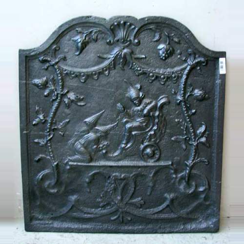 Plaque de cheminée à décor chinois 
