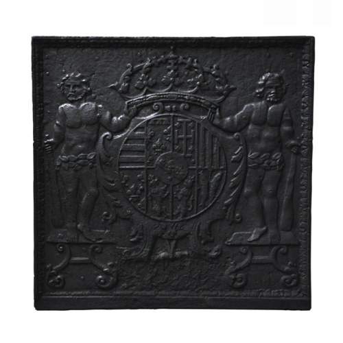 Plaque de cheminée ancienne aux armes de Léopold Ier, Duc de Lorraine