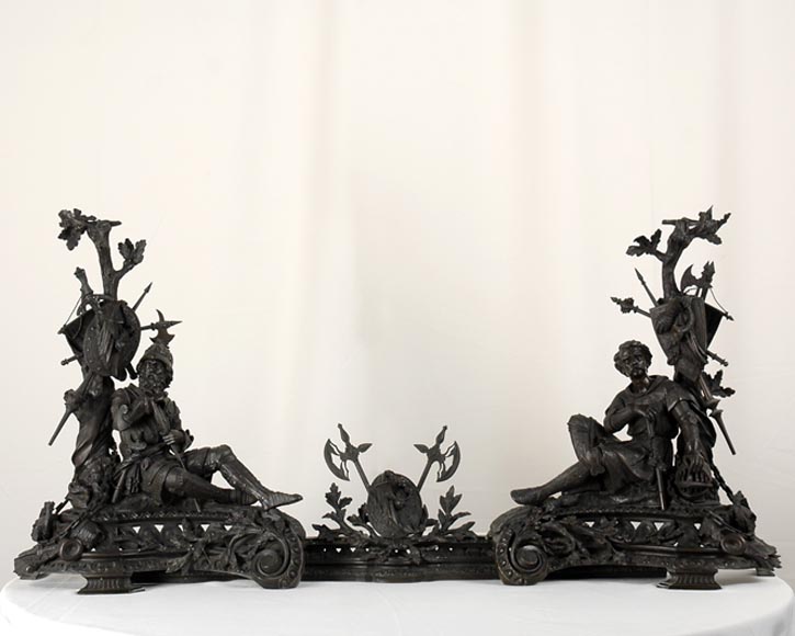 Jean-François GECHTER - "Warriors at rest", an exceptional bronze fire fender_fr