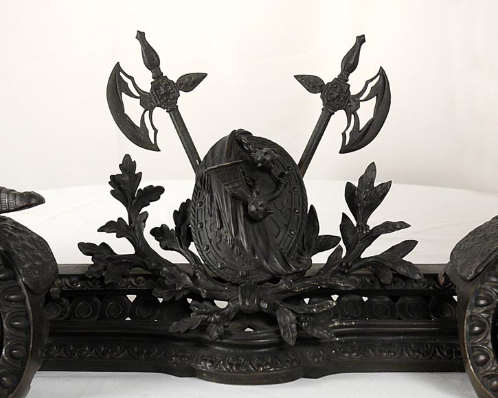 Jean-François GECHTER - "Warriors at rest", an exceptional bronze fire fender_fr