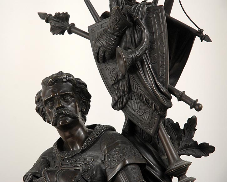 Jean-François GECHTER - "Warriors at rest", an exceptional bronze fire fender_fr