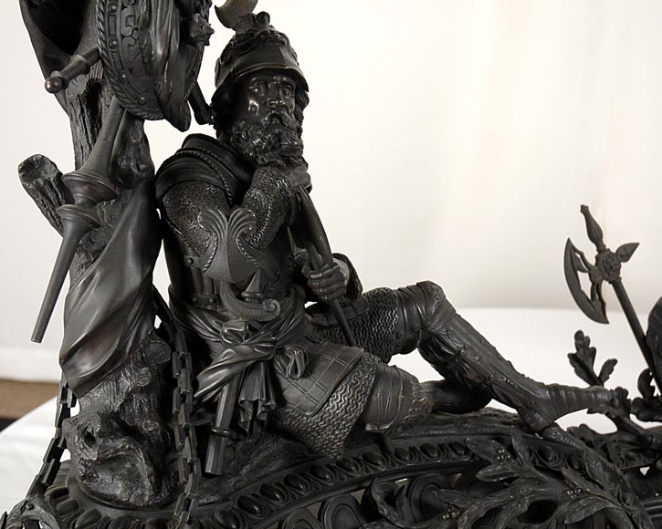 Jean-François GECHTER - "Warriors at rest", an exceptional bronze fire fender_fr