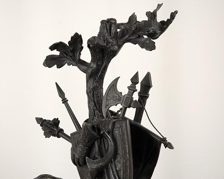 Jean-François GECHTER - "Warriors at rest", an exceptional bronze fire fender_fr