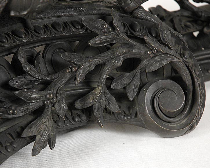 Jean-François GECHTER - "Warriors at rest", an exceptional bronze fire fender_fr