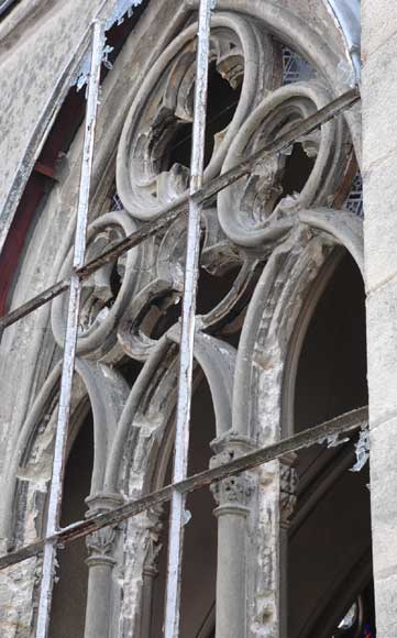 Vitraux de chapelle à motifs floraux-6