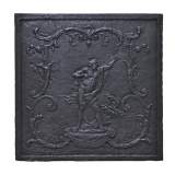 Plaque de cheminée du XIXè siècle avec figure masculine 