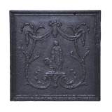 Plaque de cheminée ancienne à la paysanne