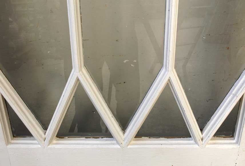 Portes vitrées en bois d'époque Restauration-5