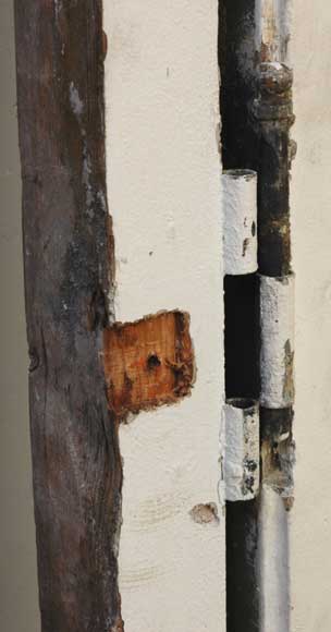 Portes vitrées en bois d'époque Restauration-8