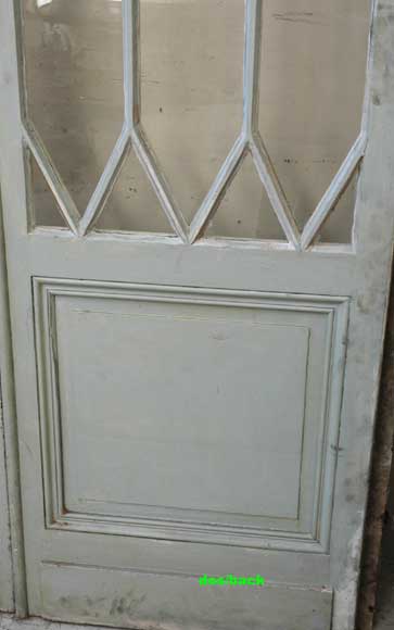 Portes vitrées en bois d'époque Restauration-11