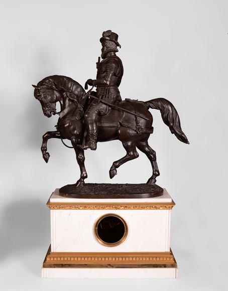 Alfred Émile O'Hara de Nieuwerkerke - Statue équestre de Guillaume Ier le Taciturne,  Prince d’Orange Nassau et deux candélabres aux hallebardiers d’après Carlo Marochetti-14