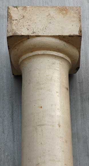Paire de colonnes en bois  du XVIIIe siècle-1