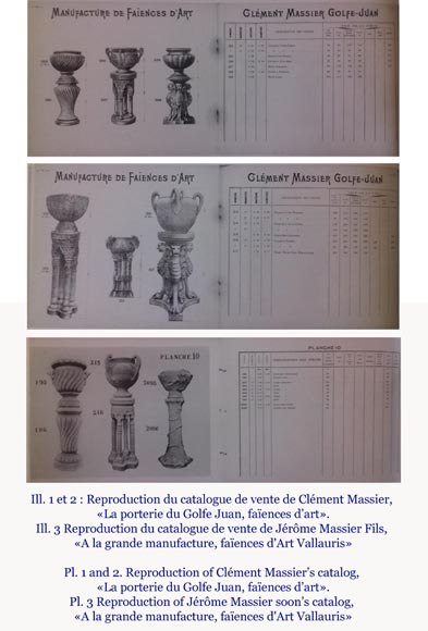 Delphin MASSIER (1836-1907) - Importante jardinière Orientaliste en faïence-11