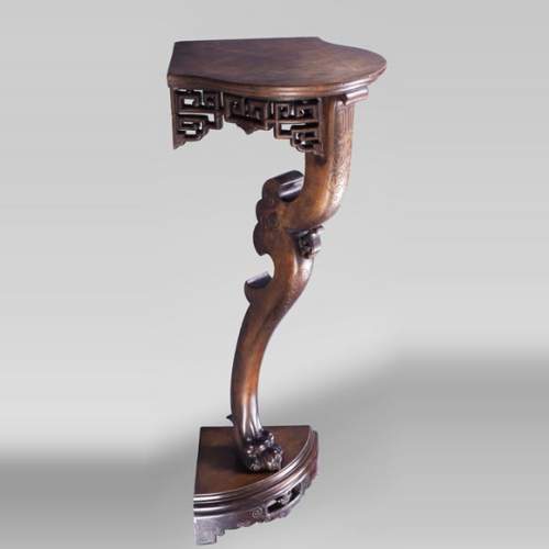 Console d'angle ancienne de style japonisant