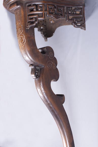 Console d'angle ancienne de style japonisant Console d'angle ancienne de style japonisant-3