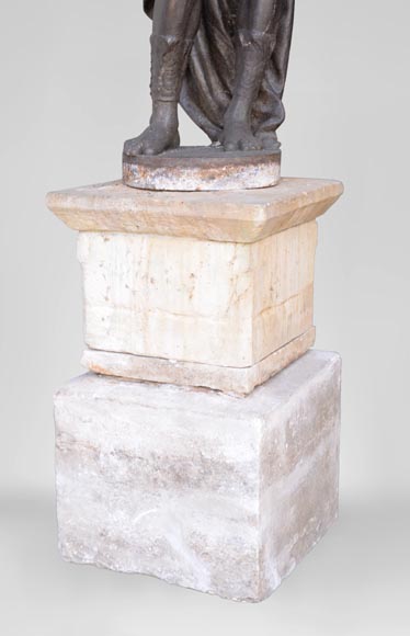 Fonderie du Val d'Osne - Belle paire de statues aux indiens en fonte -8
